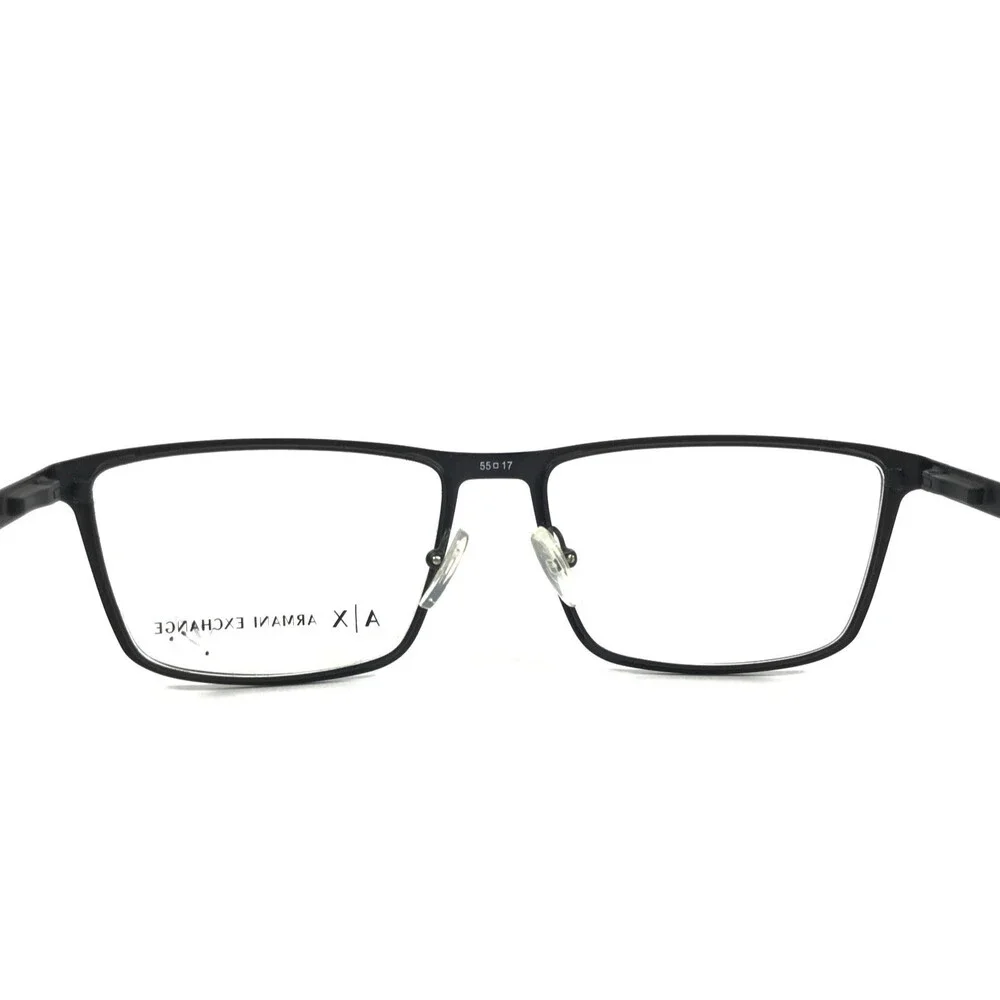 Armani Exchange Eyeglasses Frames AX1022 6063 Black Rectangle Full Rim 55-17-140